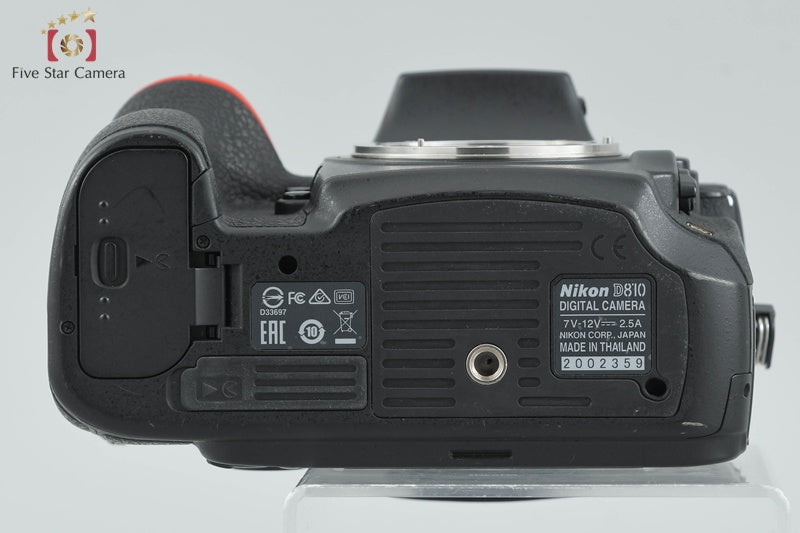 Nikon D810 36.3 MP Full Frame Digital SLR Camera Body w/ Box [Excellent]