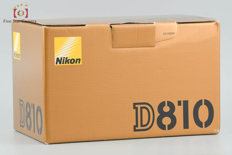 Nikon D810 36.3 MP Full Frame Digital SLR Camera Body w/ Box [Excellent]