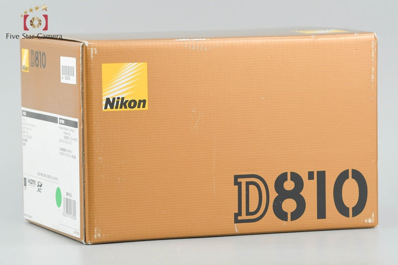 Nikon D810 36.3 MP Full Frame Digital SLR Camera Body w/ Box [Excellent]