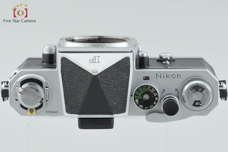 Nikon F Eye Level Silver Mid Model 35mm SLR Film Camera Body
