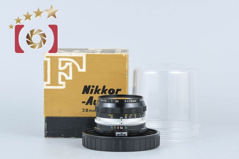Nikon NIKKOR-H Auto 28mm f/3.5 Non Ai Lens w/ Box [Very Good]
