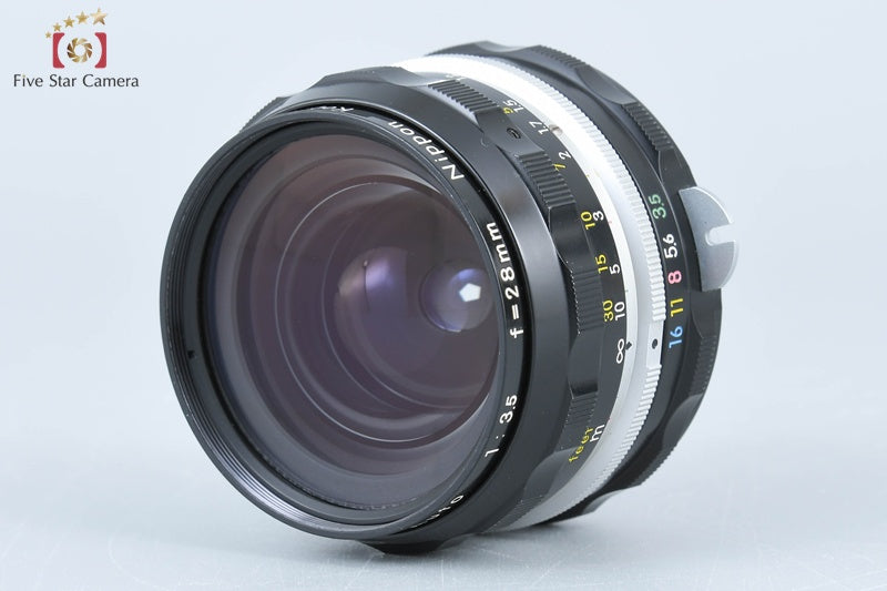 Nikon NIKKOR-H Auto 28mm f/3.5 Non Ai Lens w/ Box [Very Good]
