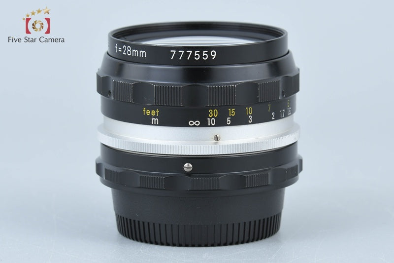 Nikon NIKKOR-H Auto 28mm f/3.5 Non Ai Lens [Very Good]