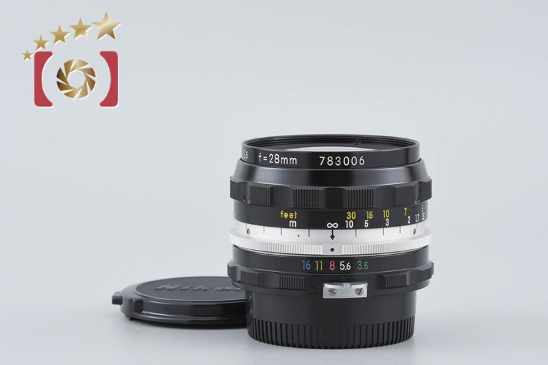 Nikon NIKKOR-H Auto 28mm f/3.5 Non Ai Lens [Very Good]