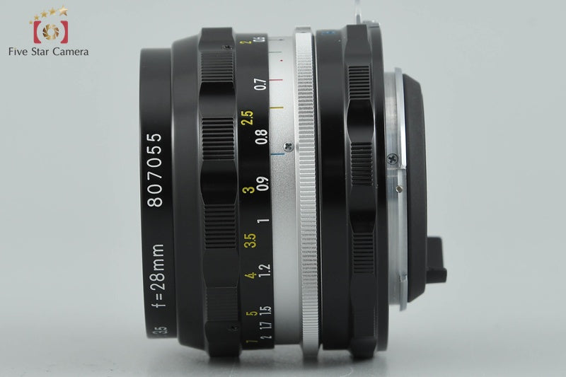 Nikon NIKKOR-H Auto 28mm f/3.5 Non Ai Lens [Near Mint]