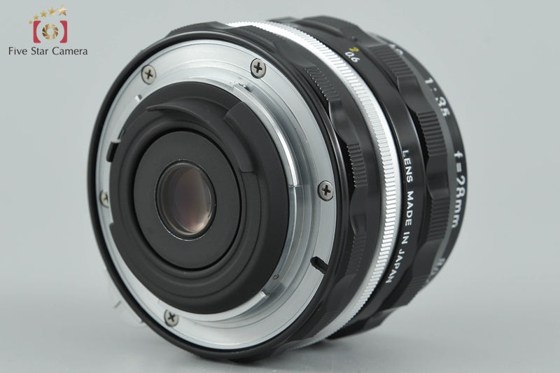Nikon NIKKOR-H Auto 28mm f/3.5 Non Ai Lens [Near Mint]