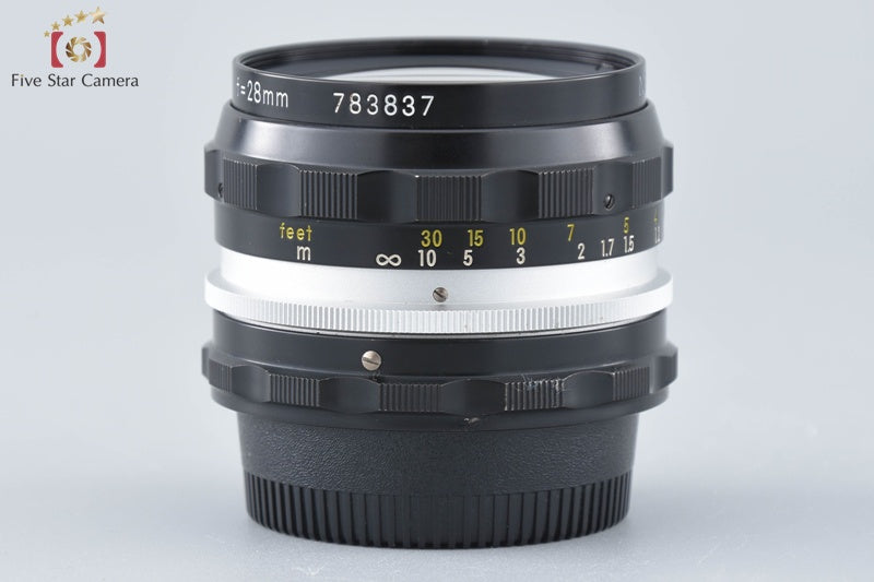 Nikon NIKKOR-H Auto 28mm f/3.5 Non Ai Lens