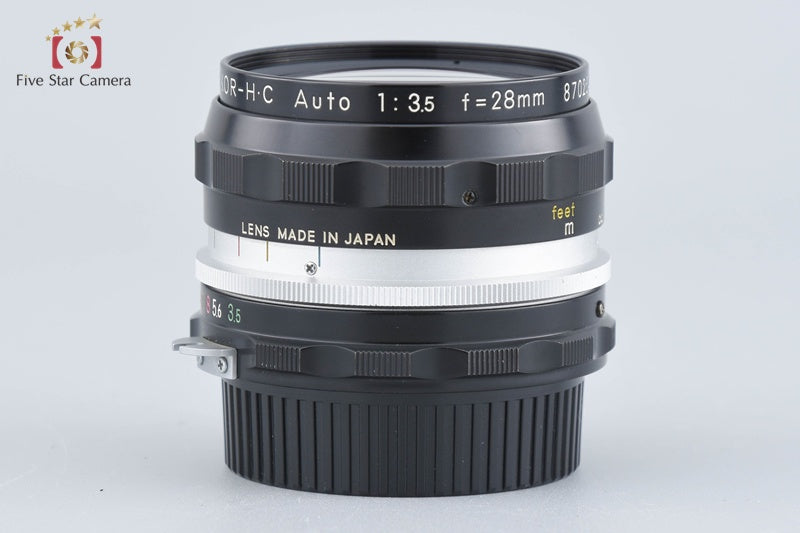 Nikon NIKKOR-H.C Auto 28mm f/3.5 Non Ai Lens [Very Good]
