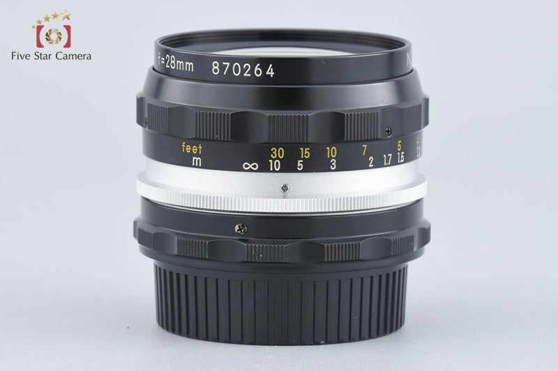 Nikon NIKKOR-H.C Auto 28mm f/3.5 Non Ai Lens [Very Good]