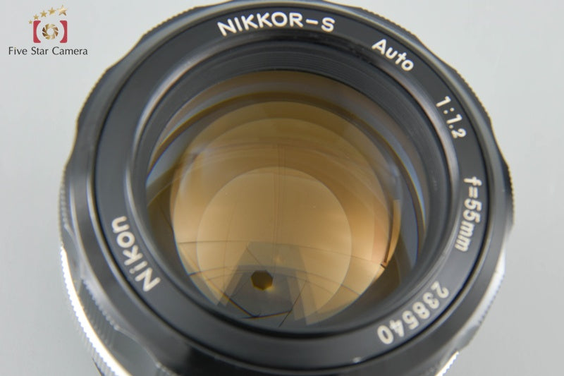 Nikon NIKKOR-S Auto 55mm f/1.2 Non Ai Lens