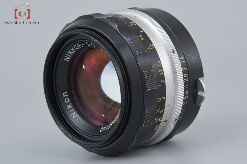 Nikon NIKKOR-S.C Auto 50mm f/1.4 Non Ai Lens