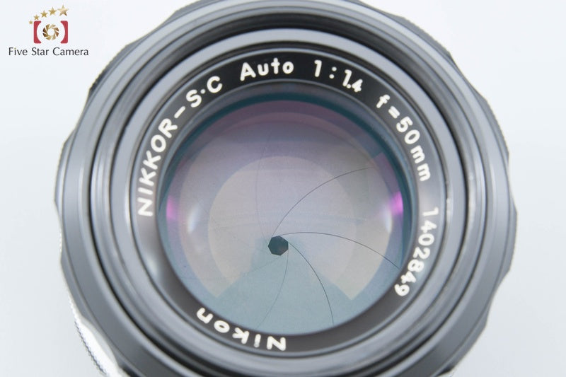 Nikon NIKKOR-S.C Auto 50mm f/1.4 Non Ai Lens [Very Good]