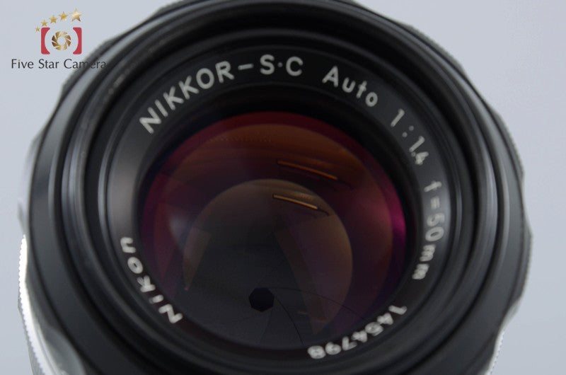 Nikon NIKKOR-S.C Auto 50mm f/1.4 Non Ai Lens [Very Good]
