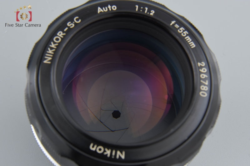 Nikon NIKKOR-S.C Auto 55mm f/1.2 Non Ai Lens