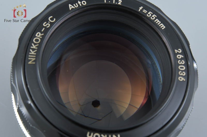 Nikon NIKKOR-S.C Auto 55mm f/1.2 Non Ai Lens