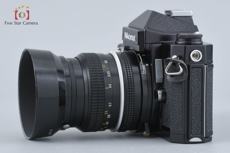 Nikon Nikomat FT2 Black + New NIKKOR 50mm f/2 Non Ai Lens