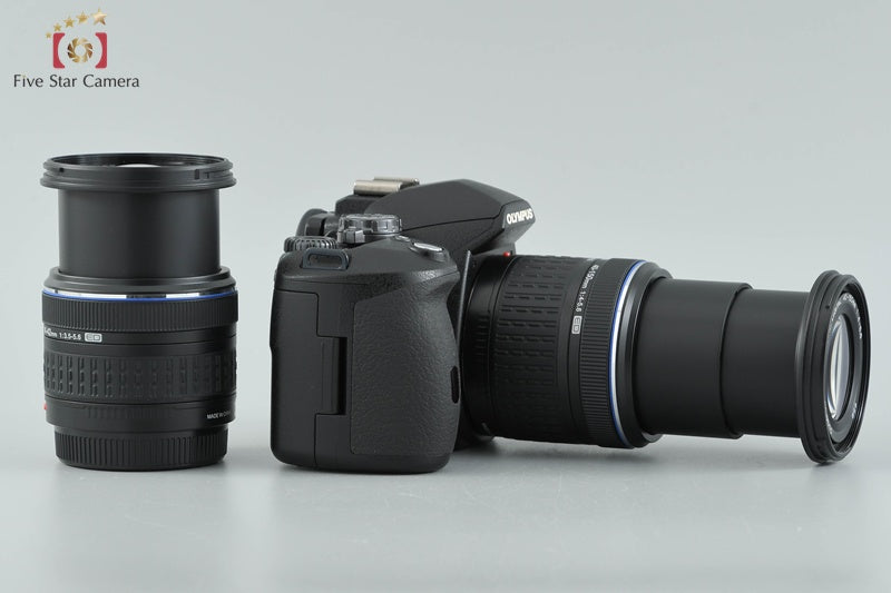 "Count 1,490" Olympus E-510 10.0 MP Digital SLR Camera 14-42 40-150 Lenses