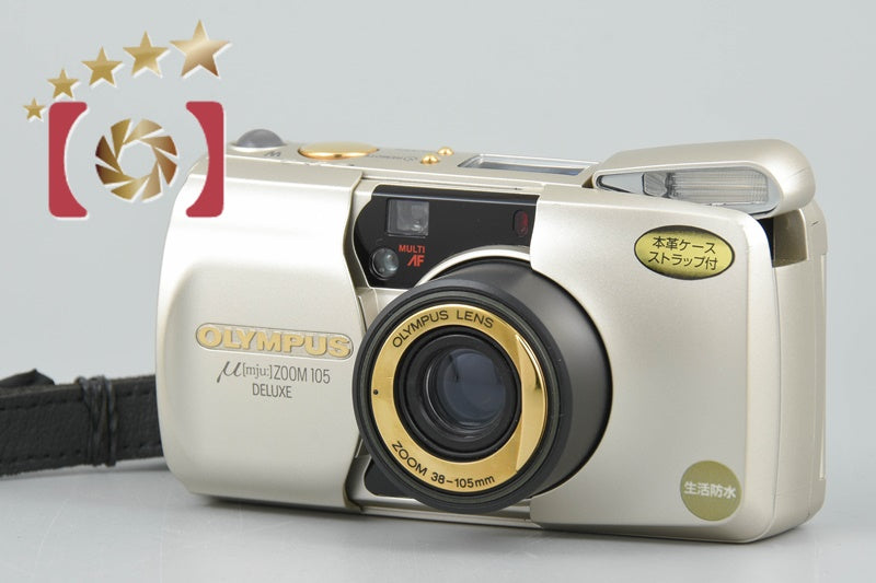 Very Good!! Olympus μ[mju:] ZOOM 105 DELUXE 35mm Point & Shoot Film Camera
