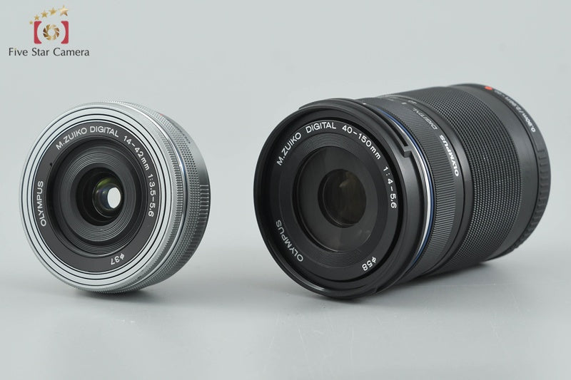 "Count 1,172" Olympus OM-D E-M10 Mark III Silver 16.1 MP 14-42 40-150 Lenses