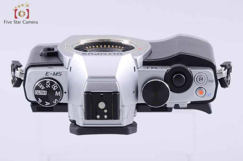 "Count 579" Olympus OM-D E-M5 Silver 16.0 MP Digital Mirrorless Camera Body