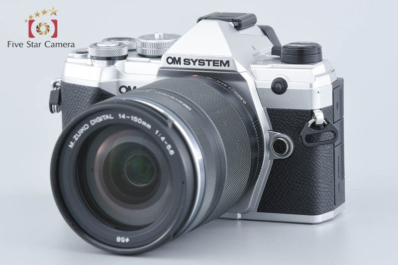 "Count 4,793" OM SYSTEM OM-5 Silver 20.4 MP Digital Camera 14-150mm II Lens