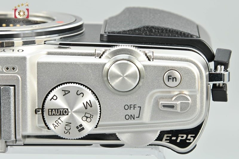 Olympus PEN E-P5 Silver 16.1 MP Mirrorless Camera