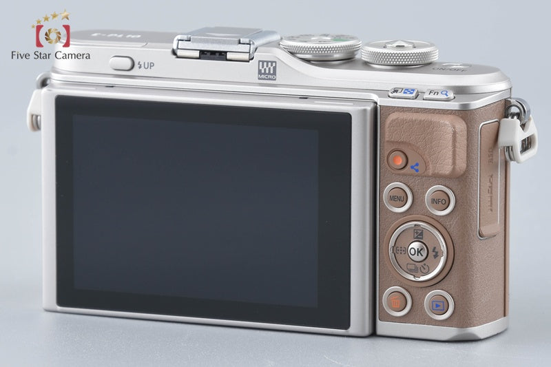 "Count 988" Olympus PEN E-PL10 Brown 16.1 MP EZ 14-42 40-150 Lenses w/ Box