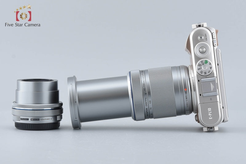 "Count 988" Olympus PEN E-PL10 Brown 16.1 MP EZ 14-42 40-150 Lenses w/ Box