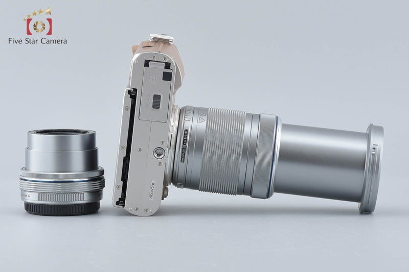 "Count 988" Olympus PEN E-PL10 Brown 16.1 MP EZ 14-42 40-150 Lenses w/ Box