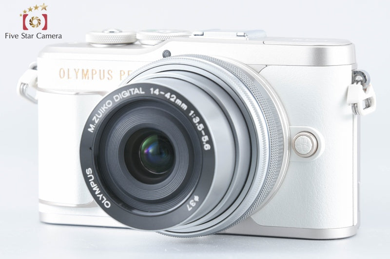 "Count 437" Olympus PEN E-PL10 White 16.1 MP EZ 14-42 40-150 Lenses [Near Mint]