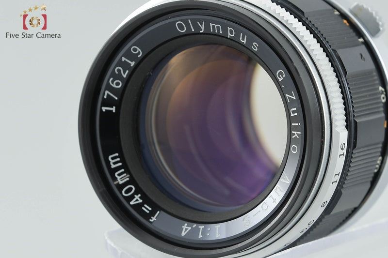 Olympus PEN FT Silver 35mm Half Frame Film Camera + G.ZUIKO AUTO-S 40mm f/1.4