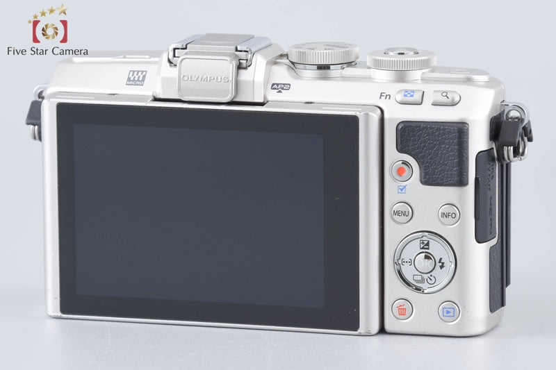 "Count 2,150" Olympus PEN Lite E-PL7 Silver 16.1 MP 14-42 40-150 Lenses