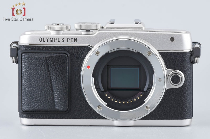 "Count 2,150" Olympus PEN Lite E-PL7 Silver 16.1 MP 14-42 40-150 Lenses