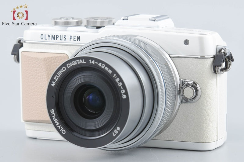 "Count 905" Olympus PEN Lite E-PL7 White 16.1 MP EZ 14-42 40-150 Lenses w/ Box