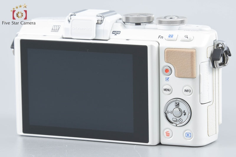 "Count 905" Olympus PEN Lite E-PL7 White 16.1 MP EZ 14-42 40-150 Lenses w/ Box