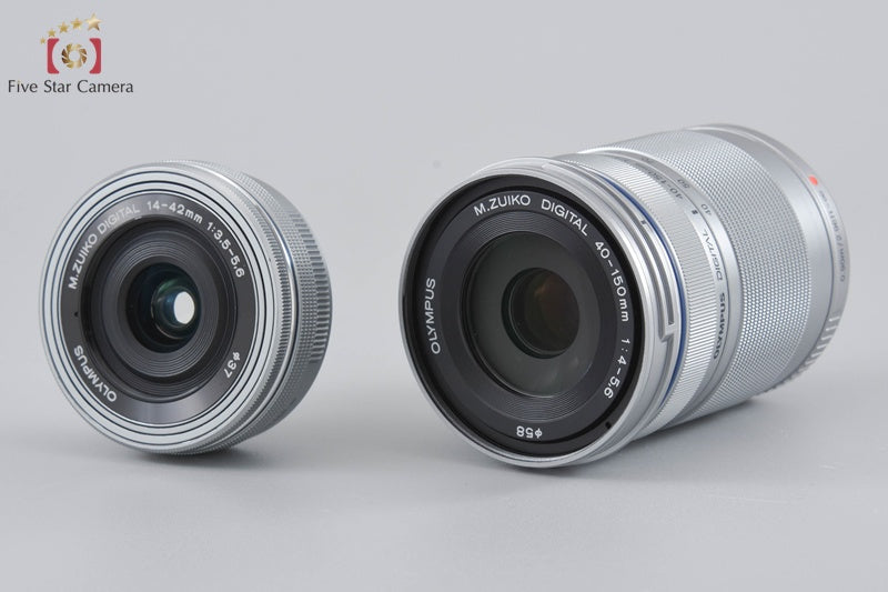 "Count 1,154" Olympus PEN Lite E-PL7 White 16.1 MP EZ 14-42 40-150 Lenses w/ Box