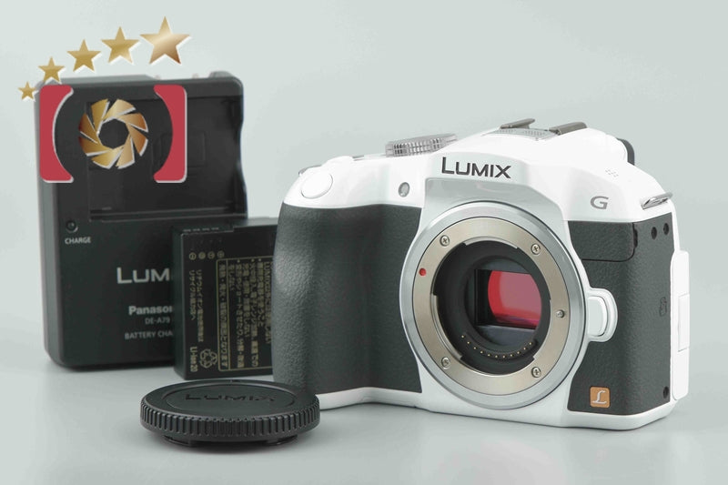 Panasonic LUMIX DMC-G6 White Mirrorless Camera (Japanese Language Only)