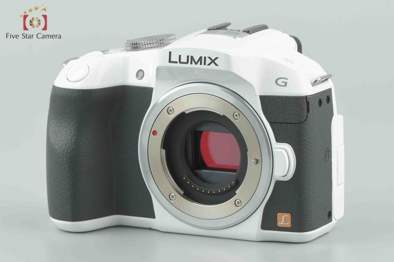 Panasonic LUMIX DMC-G6 White Mirrorless Camera (Japanese Language Only)