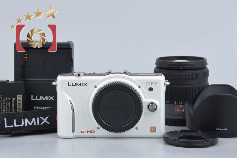 Panasonic LUMIX DMC-GF2 White + LUMIX G VARIO 14-42 (Japanese Language Only)