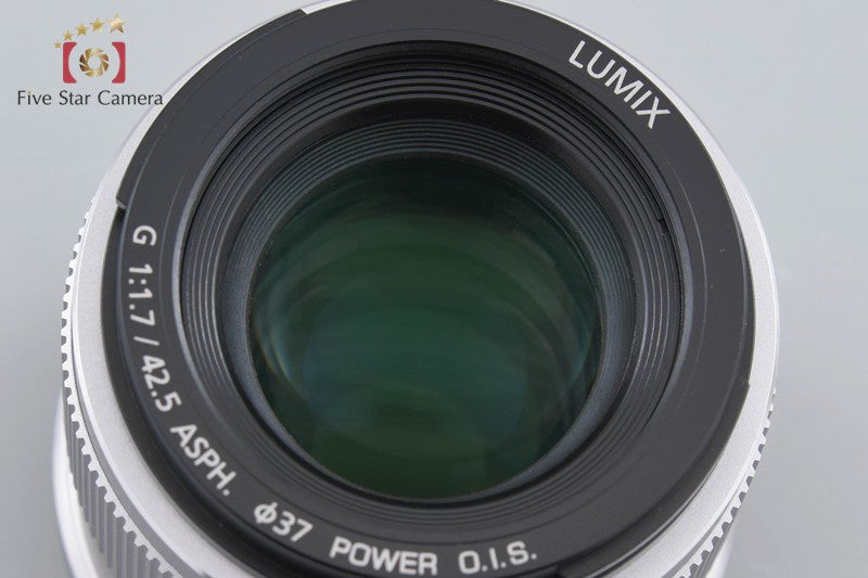 Panasonic LUMIX G 42.5mm f/1.7 ASPH. POWER O.I.S. H-HS043 Silver [Near Mint]