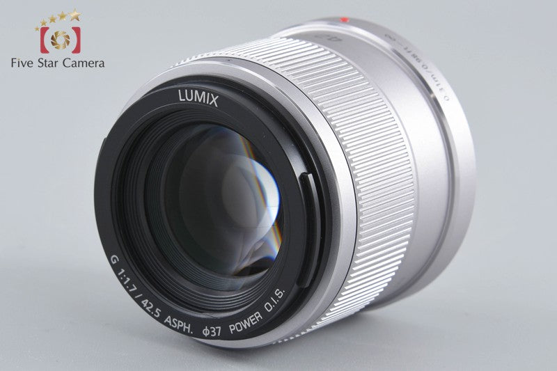 Panasonic LUMIX G 42.5mm f/1.7 ASPH. POWER O.I.S. H-HS043 Silver [Near Mint]