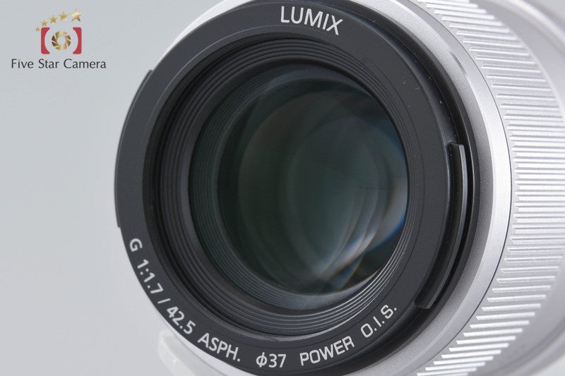 Panasonic LUMIX G 42.5mm f/1.7 ASPH. POWER O.I.S. H-HS043 Silver [Near Mint]