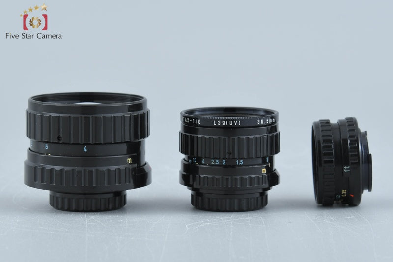 Pentax 110 18mm f/2.8 + 24mm f/2.8 + 50mm f/2.8 [Very Good]