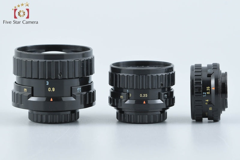 Pentax 110 18mm f/2.8, 24mm f/2.8, 50mm f/2.8 [Very Good]