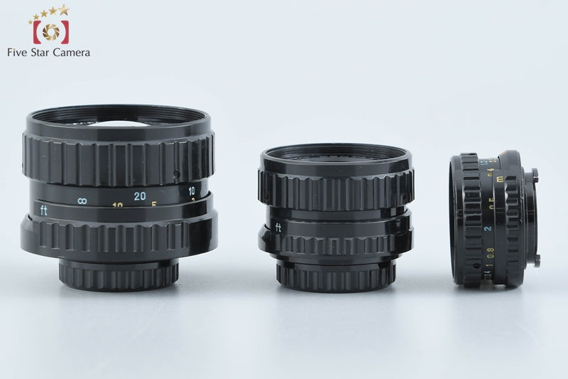 Pentax 110 18mm f/2.8, 24mm f/2.8, 50mm f/2.8 [Very Good]