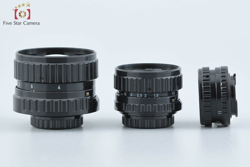 Pentax 110 18mm f/2.8, 24mm f/2.8, 50mm f/2.8 [Very Good]