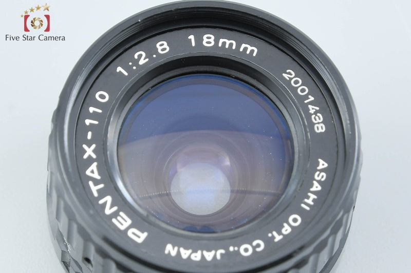 Pentax 110 18mm f/2.8, 24mm f/2.8, 50mm f/2.8 [Very Good]