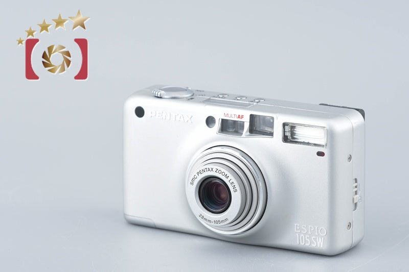 Pentax ESPIO 105SW Silver 35mm Point & Shoot Film Camera [Near Mint]