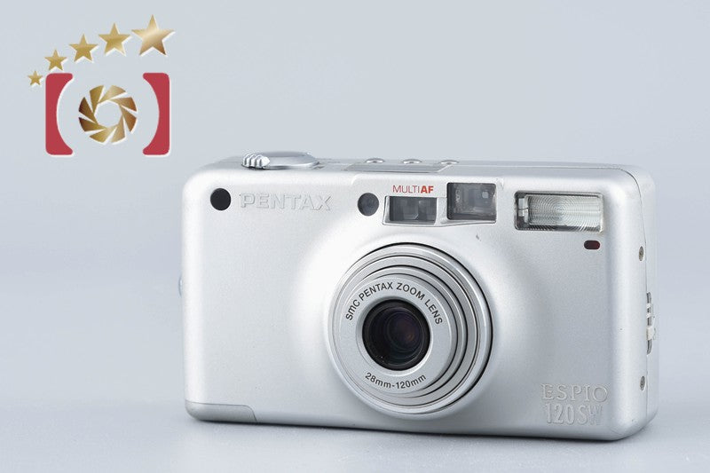 Pentax ESPIO 120SW Silver 35mm Point & Shoot Film Camera [Very Good]