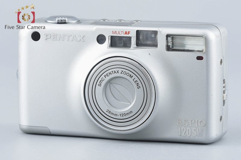 Pentax ESPIO 120SW Silver 35mm Point & Shoot Film Camera [Very Good]